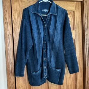 Preowned Blue Willi Size Medium Sweater Jacket